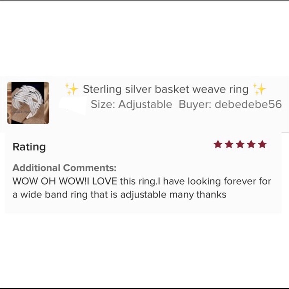 ✨ Sterling silver basket weave ring ✨ - Picture 5 of 5